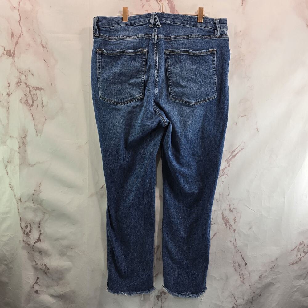 Good American Jeans Womens 15 Denim High Rise Medium Wash Good Legs Straight